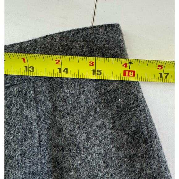 Vintage Diane Richard Skirt Womens 16 Gray Wool Blend Lined Knee - Picture 6 of 7